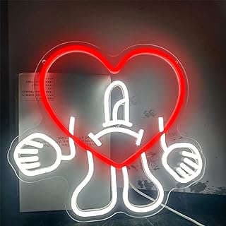 Image of Bunny Heart Neon Sign by the company Fengll.