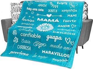 Image of Spanish Mom Throw Blanket by the company FILO ESTILO US.