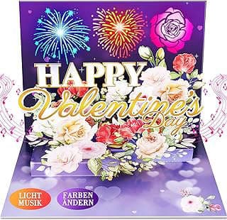 Image of Pop-up Musical Valentine's Day Card by the company FITMITE 3D CARDS.