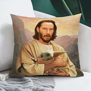 Image of Keanu Reeves Pillowcase by the company f;kliewpgoiuhsiudg.