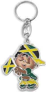 Image of Jamaica Flag Keychain by the company FlagsAndSouvenirs.