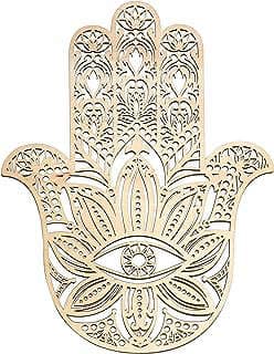 Image of Hamsa Wood Wall Art by the company Fourth Level Manufacturing.