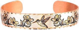 Image of Copper Hummingbird Cuff Bracelet by the company FRONT LINE JEWELRY.