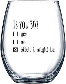 Image of 30th Birthday Wine Glass by the company Gelid Coolers.