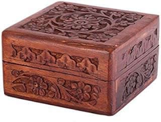 Image of Carved Rosewood Keepsake Box by the company Giftiss.