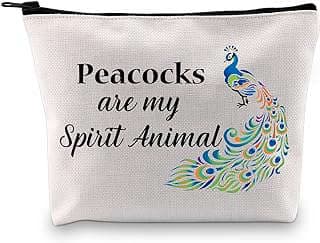 Image of Peacock Makeup Zipper Pouch by the company GJTIM.