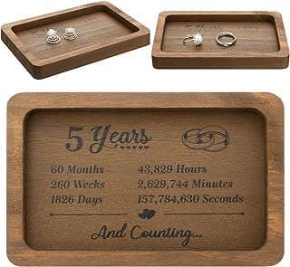 Image of Engraved Wood Anniversary Tray by the company Gloryuu.
