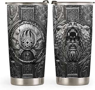 Image of Viking Bear Tumbler Cup by the company GodlyBible.