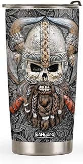 Image of Viking Odin Skull Tumbler by the company GodlyBible.