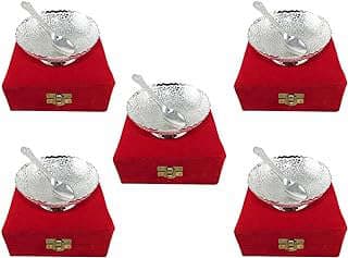 Image of Silver Plated Serving Bowl Set by the company Gold Gift Ideas.