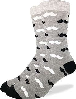 Image of Men's Mustache Socks by the company Good Luck Sock.