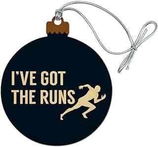 Image of Funny Runner Christmas Tree Ornament by the company Graphics & More.