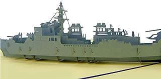 Image of Navy Ship Pop Up Card by the company GREENHANDSHAKE.