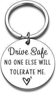 Image of Boyfriend Drive Safe Keychain by the company GreenLifestyle.