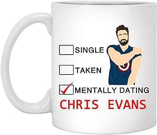 Image of Chris Evans White Mug by the company GreenStar Gifts.