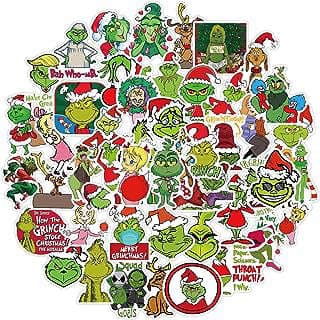 Image of Grinch Christmas Waterproof Stickers by the company GREIT.