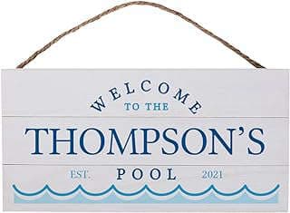 Image of Custom Personalized Pool Sign by the company GSM Sales.