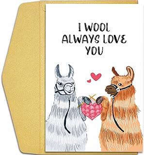 Image of Llamas Anniversary Greeting Card by the company Guanlans.