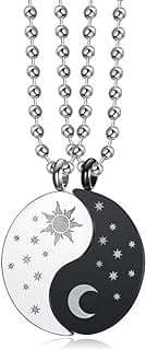 Image of Couples Moon and Sun Necklaces by the company GulCean-US.