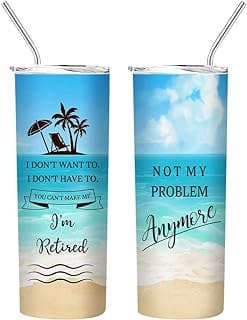 Image of Retirement Travel Tumbler Cup by the company GWZ Gifts.