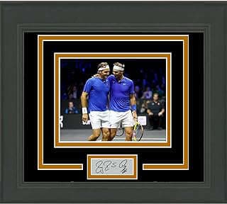 Image of Federer Nadal Signed Photo Replica by the company Hall of Fame Sports Memorabilia.