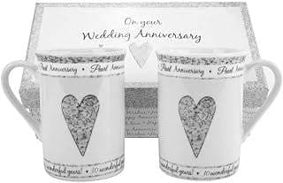 Image of Anniversary Mugs Set by the company Happy Homewares.