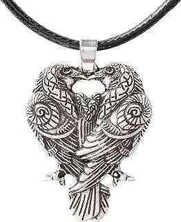 Image of Viking Raven Pendant Necklace by the company HAQUIL.