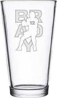 Image of Engraved Football Pint Glass by the company Hat Shark.