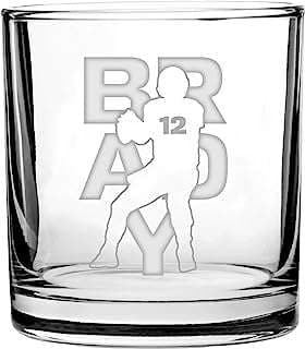Image of Engraved Football Whiskey Glass by the company Hat Shark.