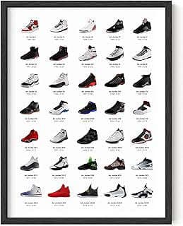 Image of Jordan Sneaker Wall Art by the company Haus and Hues.