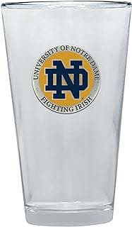 Image of Notre Dame Pewter Pint Glass by the company Heritage Pewter.