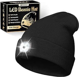 Image of LED Beanie Headlamp Hat by the company HEYAXA.