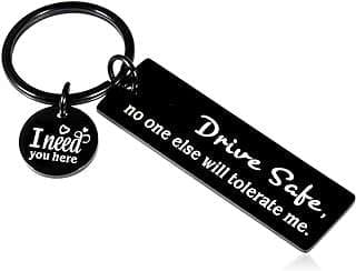 Image of Drive Safe Keychain by the company HiddenGemShoppe.