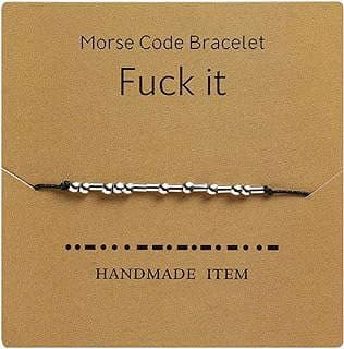 Image of Morse Code Friendship Bracelet by the company HMOOY.