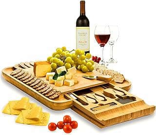 Image of Bamboo Cheese Board Set by the company Home Sleek Home.