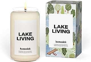 Image of Scented Lake-Themed Candle by the company Homesick Candle.