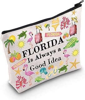 Image of Florida-themed Cosmetic Bag by the company HONGG.