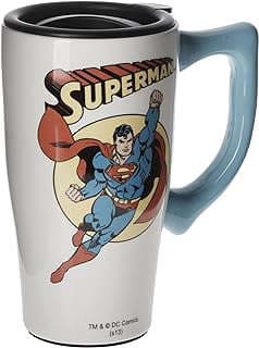Image of Superman Ceramic Travel Mug by the company Hour Loop.