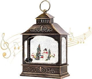 Image of Musical Snow Globes Lantern by the company HPC DECOR.