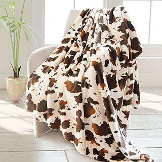 Image of Cow Print Blanket by the company HSEEC.