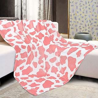 Image of Cow Print Fleece Blanket by the company HSEEC.