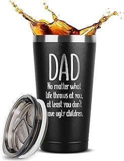 Image of Funny Dad Coffee Tumbler by the company Humor Us Goods.