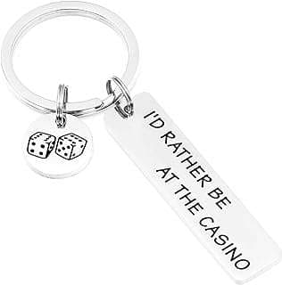 Image of Gambling Themed Keychain by the company Hutimy Jewelry.