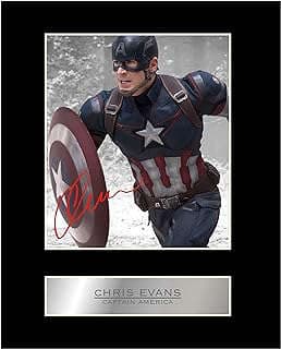 Image of Chris Evans Autographed Photo by the company iconic pics.