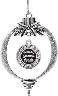 Image of Silver Gymnastics Coach Ornament by the company InspiredSilver.