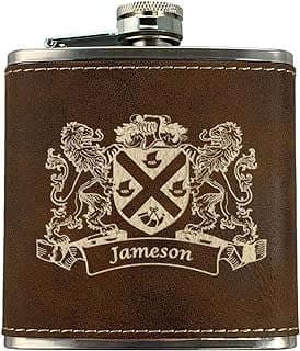 Image of Irish Coat of Arms Flask by the company Irish Rose Gifts.