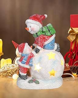 Image of Snowman Child LED Ornament by the company iStatue.