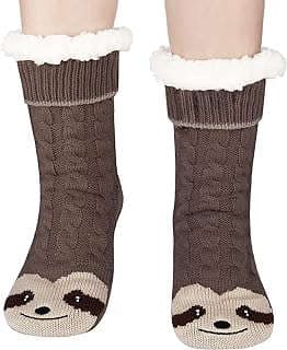 Image of Women's Fuzzy Gripper Slipper Socks by the company Jeasona.