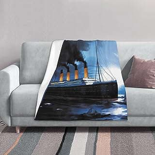 Image of Titanic Pattern Flannel Blanket by the company Jeezshop.