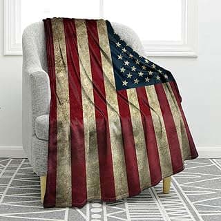 Image of American Flag Print Blanket by the company Jekeno.